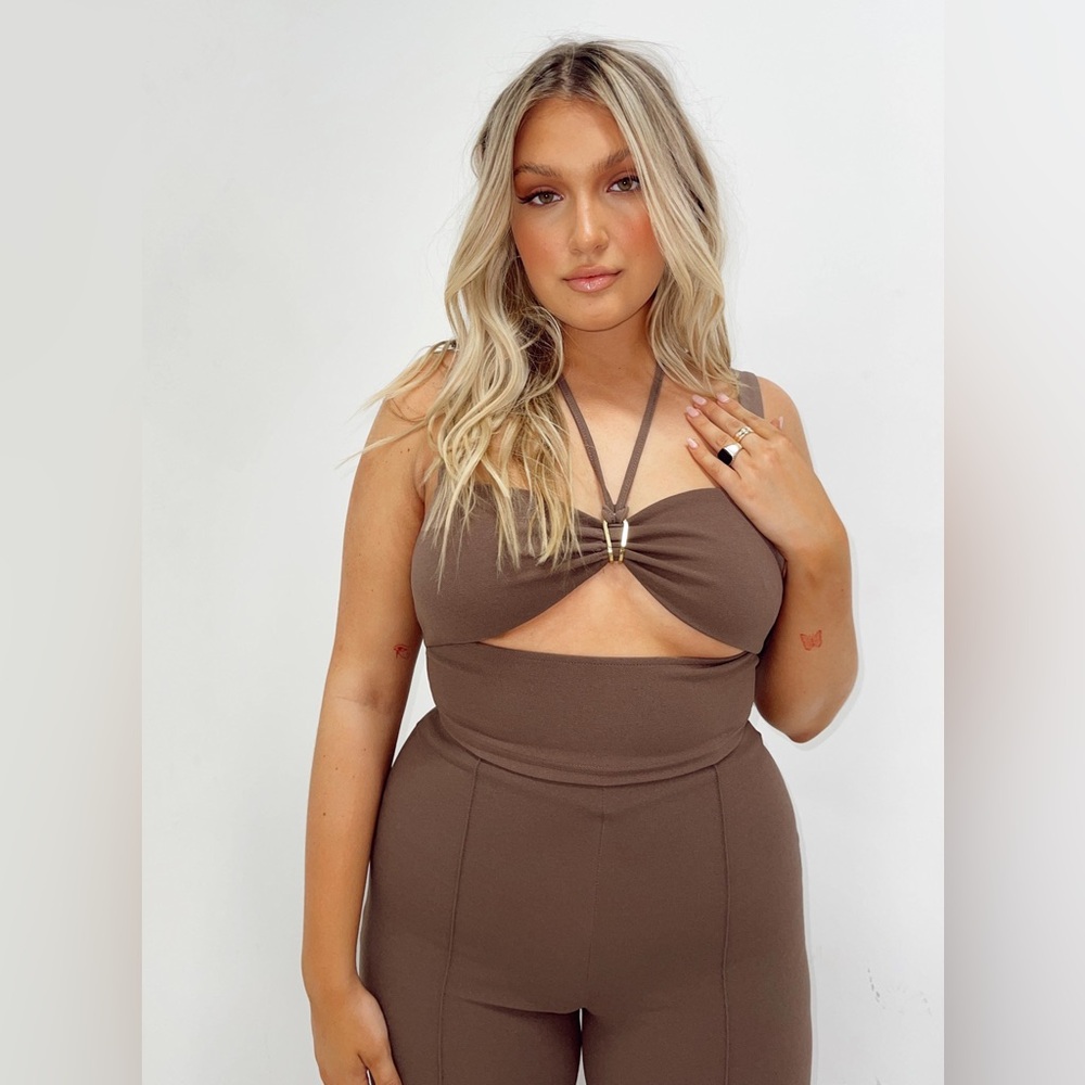 Brown two piece set